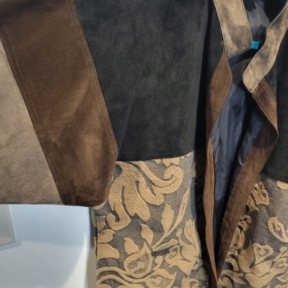 Da Cavanna Unisex Size Xl Boho Leather Jacket With Floral Print - Picture 4 of 7